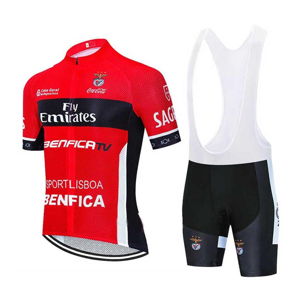 Tricota Cicl Benfica Rojo - Negro Manga Corta - Plus Sport