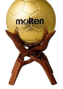TROFEO BALÓN FUTBOL MOLTEN DORADO CON STAND