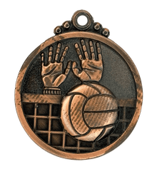 MEDALLA RELIEVE VOLEIBOL BRONCE 5CM
