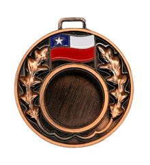 MEDALLA RELIEVE ESPIGA  BRONCE 5 CM