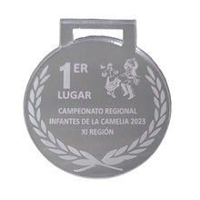 MEDALLA ACRILICO CORTE LASER PERSONALIZADA