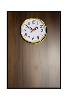 GALVANO MADERA MDF CON RELOJ 24X31 CM