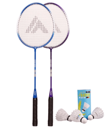 Set Badminton 2 Raquetas 3 Plumas Flott - PlusSport