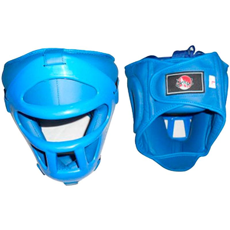 Cabezal de combate okami mascara de fibra desmontable rojo - PlusSport